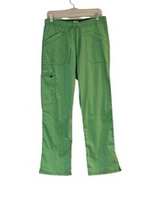 Dickies DK106 Scrub Pants Green Cargo Drawstring Stretch Uniform M