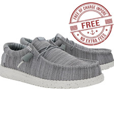 Hey Dude Wally Stretch Sox Men's Grey Soft Comfortable Lightweight NEW WITH BOX