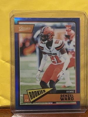 2019 Panini Denzel Ward Classics Rookie Card Blue #2/5