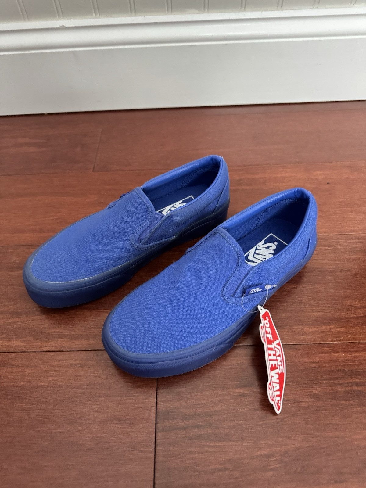 SAOLA Vans Sneakers Slip On Classiche Blu Royal Taglia EU 6 US 4.5 Uomo (Per Donna US 6)