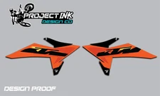 KTM SHROUD Graphics SX SX-F XC XC-F 125 150 250 300 350 450 Decals Stickers