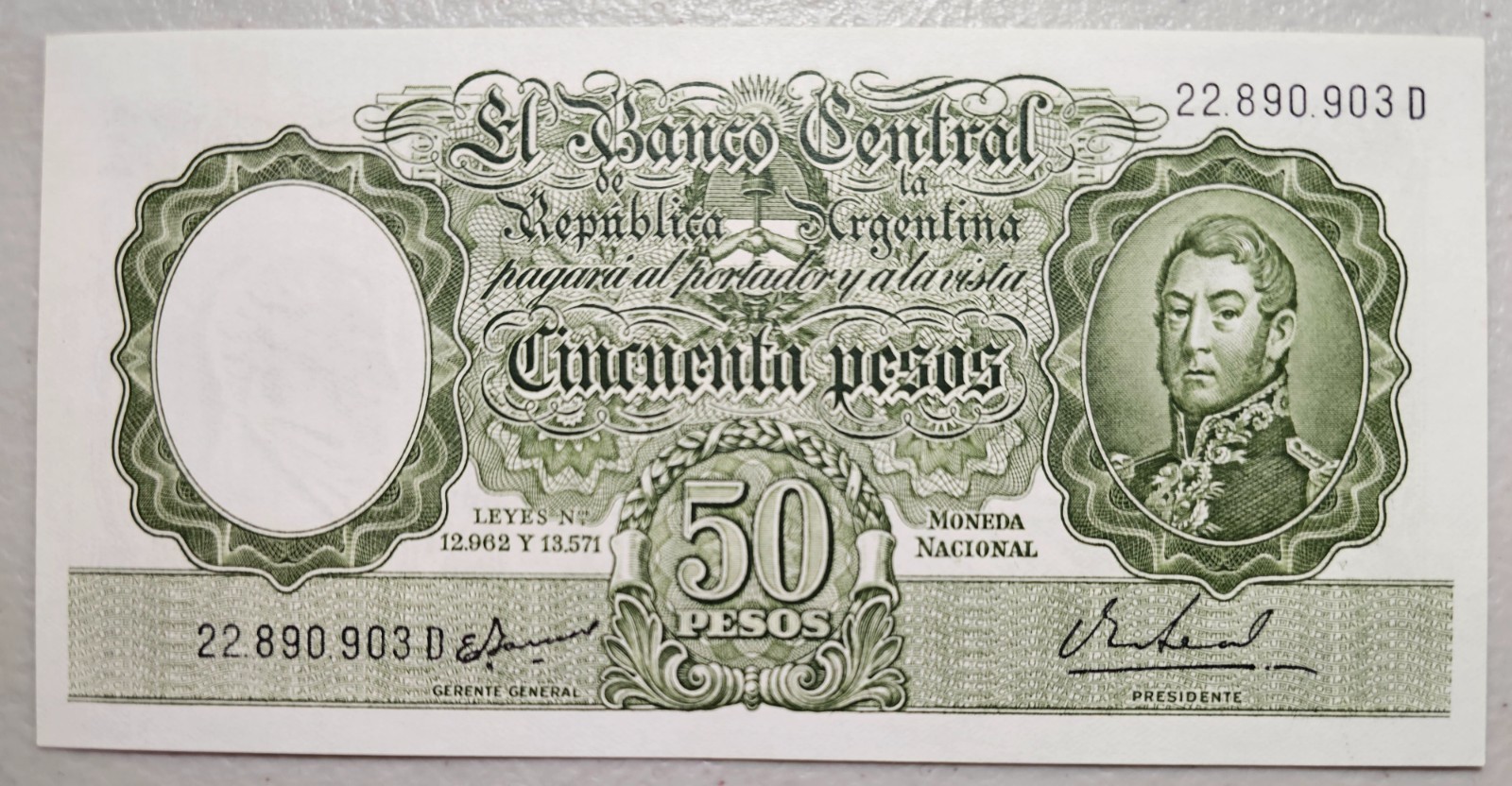 Argentina 50 Pesos 1955-68