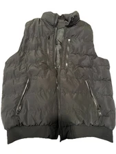 Black Puffer Quilted Vest  4XL EU Packets PTP 24” Fits  2XL USA Size