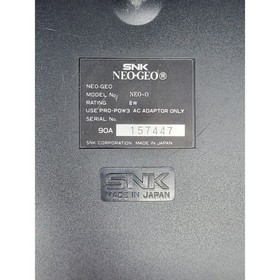 SNK Neo Geo AES Advanced Entertainment System Console Black NEO-0  Serial 157427