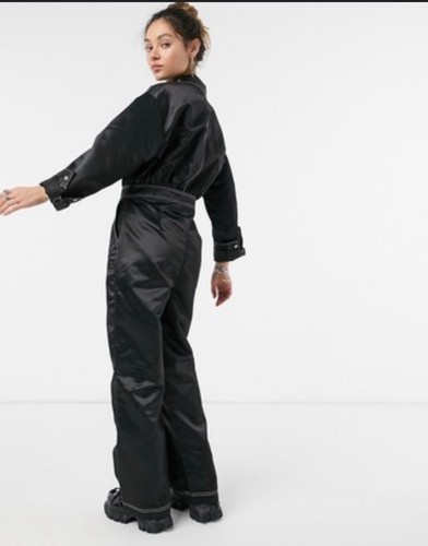 Jumpsuit By Collusion. Size 14. Button up, long sleeve wide leg. Coverall Jumper - Picture 9 of 9