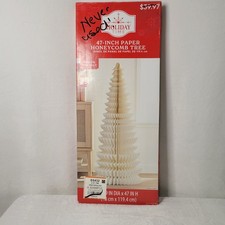 Holiday Time 47-Inch Paper Honeycomb Christmas Tree Indoor Decoration
