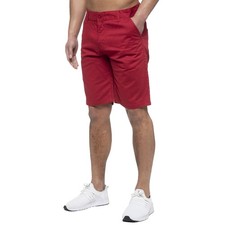 Enzo Mens Chino Shorts Cotton Summer Casual Work Regular Stretch Beach Half Pant