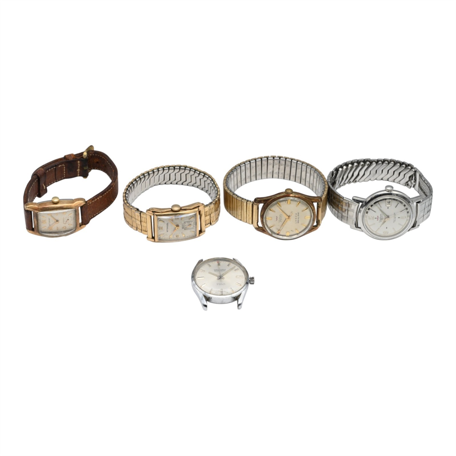 WRISTWATCH STEEL LOT STAINLESS WITTNAUER WALTHAM MENS AUTOMATIC 5 VINTAGE - vintagewatches.pk