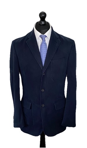Herren Blazer Jacke blau Baumwolle Twill RALPH LAUREN Größe M Medium - Bild 1 von 8