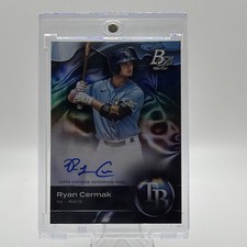 Topps 2023 Bowman Platinum Ryan Cermak #TOP-74 Autograph Top Prospect Rays