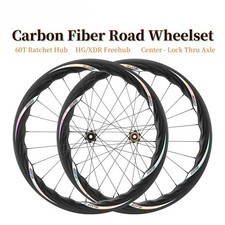 Carbon Fiber Road Bicycle Wheelset 24 Holes 5...