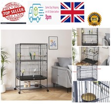 Large Bird Cages Parrot Cage Wide Flight Metal Animal Cage for Budgie Parakee...