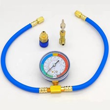 R134a Ac Refrigerant Charging Hose Gauge Type 3 Car Ac Recharge Kit