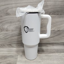 San Bernadino County Insulated Plastic Cup Children Family Services White