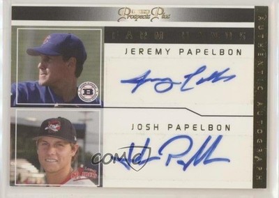 2006 TRISTAR Prospects Plus Farm Hands Dual 5/15 Jeremy Papelbon Josh Auto uk2