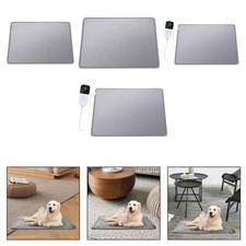 Coussin Chauffant pour Animaux avec Tissu Imperméable Matelas Chauffant