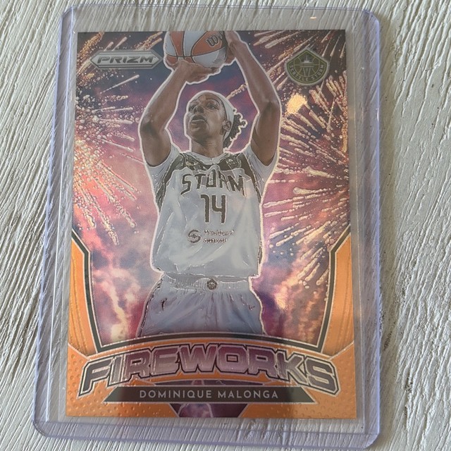Dominique Malonga 2026-27 Panini Prizm Wnba Fireworks Orange /75 #9 Storm Q5908