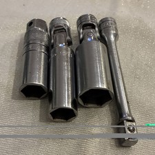 Snap-on 4pc 38 Drive Swivel Spark Plug Socket Set S9706ka S9706kfua S9704 Fx4