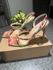 Steve Madden Women’s Strappy Square Toe Stiletto Heels Buckle Green Multi 11 — photo 1