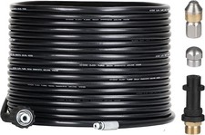 Rohrreinigungsset 15m 180Bar Schlauch M22 Adapter