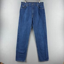 Vintage Levis Jeans Mens 36x34 Fits 34x33 Orange Tab 505 Straight 90s 1992