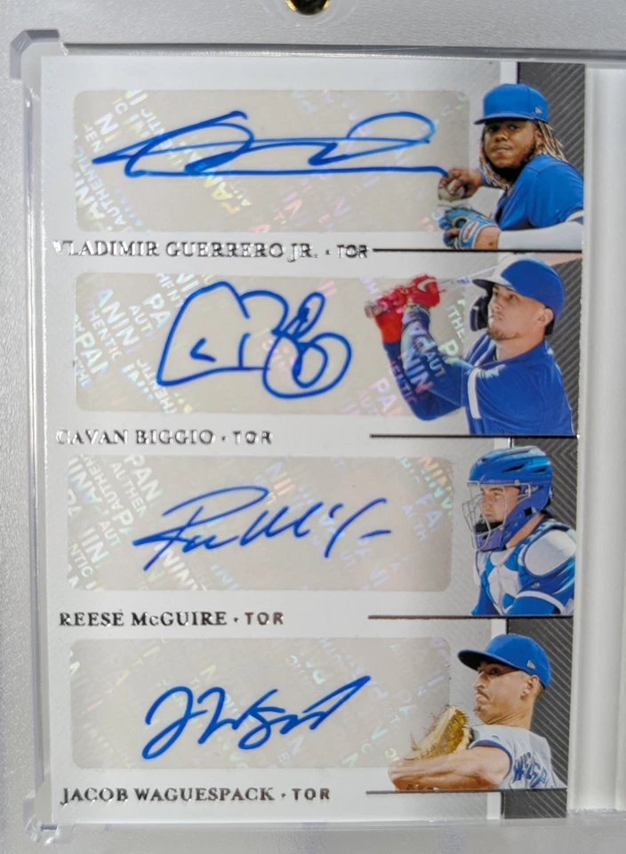 2020 National Treasures Teammates Toronto Blue Jays 8 Auto Booklet 13/25 - Image 4 of 4