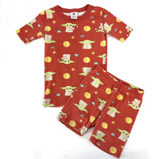 Hanna Andersson Star Wars Organic Cotton Pajama Set Kids Size 6-7 120cm Orange