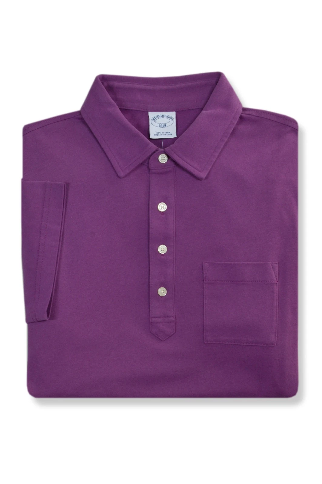 Brooks Brothers Mens Purple Slim Fit Soft Knit Polo Shirt, Medium M BB-1381
