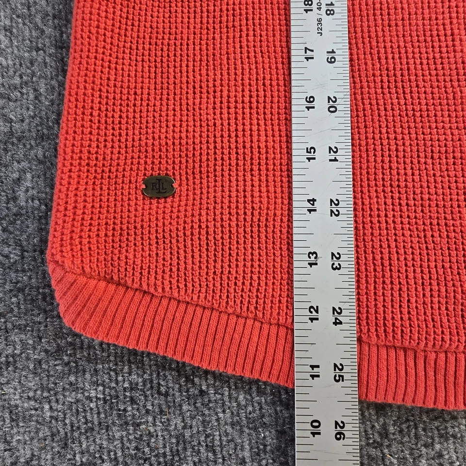 Lauren Ralph Lauren Sudadera con Capucha Naranja Para Mujer XL Coral Tejido Sudadera LRL Foto 3 de 4