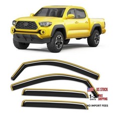 in-Channel Window Rain Guards for Toyota 2016-2023 Toyota Tacoma Double Cab