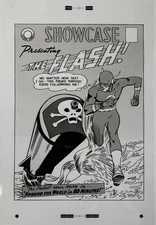 Production Art SHOWCASE #13 cover, CARMINE INFANTINO art, 11x17, Flash
