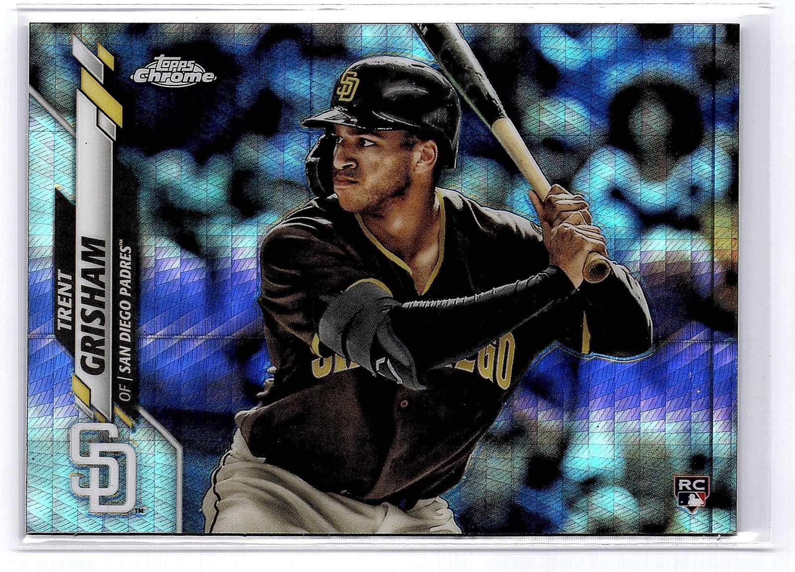 2020 Topps Chrome #101 Trent Grisham Prism Refractor RC Yankees