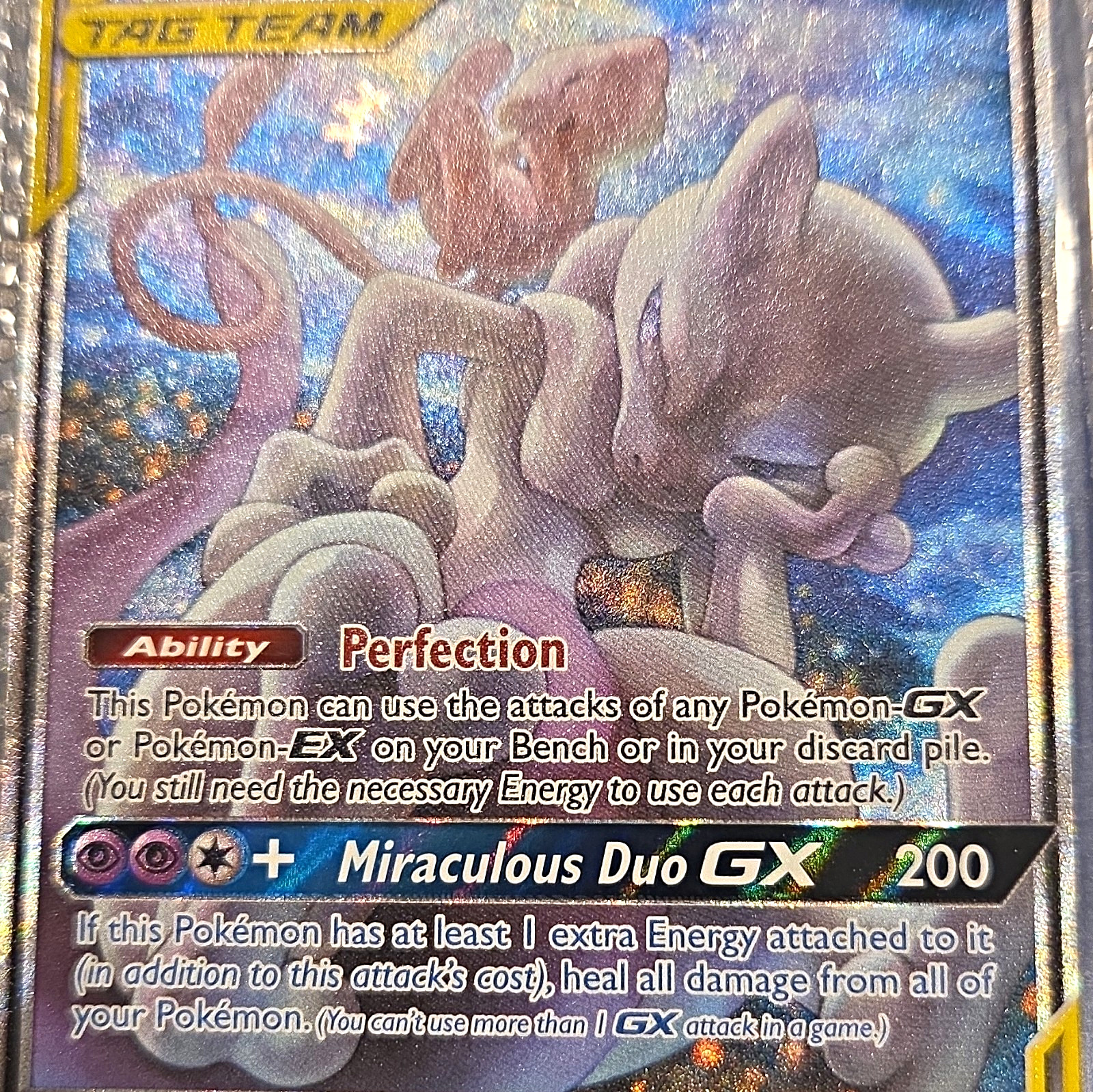 The Pokemon Company Mewtwo & Mew GX SM191 TAG TEAM Holo Promo English 270HP