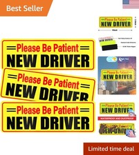 Removable Magnetic Reflective Stickers for New Driver Safety - 3Pcs Pack