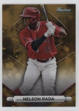 2023 Bowman Sterling Prospects Gold Refractor 42/50 Nelson Rada #BSP-54 01ix