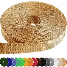 1"  1.5"  2" Webbing   10 25 50 Yards   40 Colors   1"- 10 yards Caramel