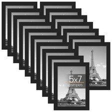 upsimples 5x7 Picture Frame with Real Glass,Bulk Photo Frames for Wall or Tab