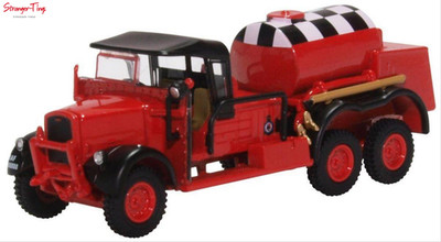 Oxford Diecast Ford WOT1 Crash Tender RAF Catterick (Red) 1/76 Scale