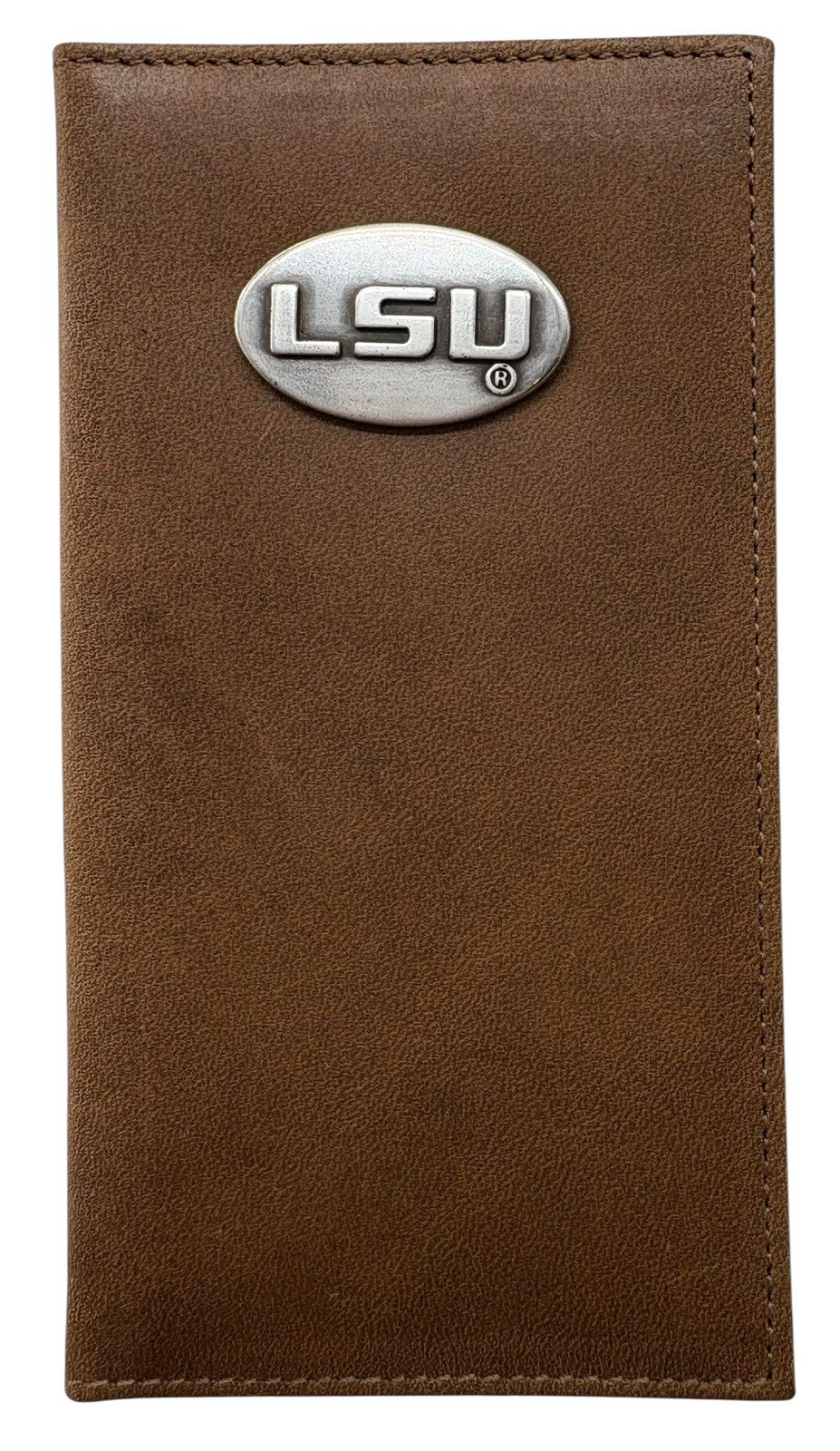 LSU Tigers Leather Secretary Pocket Wallet by Enmon-New