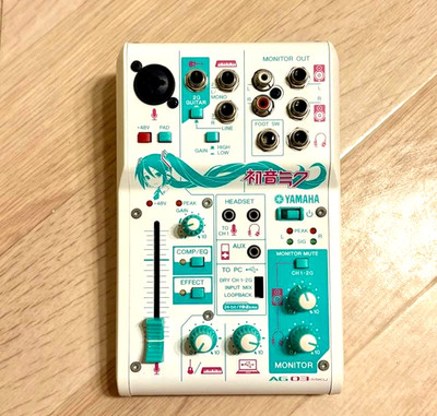 Yamaha AG03-MIKU Audio Interface, Working Condition, USB Type, From Japan