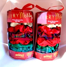 Scunci by Conair - Merry Merry 10 Pc Scrunchie Gift Set (2 Pack)