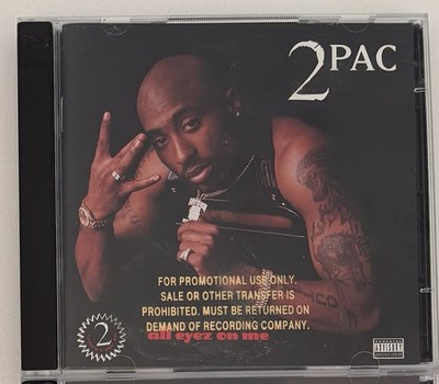 2PAC TUPAC -  All Eyez On Me 2CD Gold Stamp PROMO RARE / 1996 Death Row