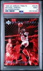 Michael Jordan 1996 Upper Deck Jordan Tribute MJ Impressions Card #MJ35 PSA 9