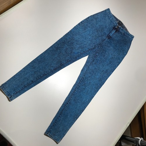 Tractor Womens Skinny High Rise Jegging Acid Wash Fitted Soft Denim Jeans Sz 14 - Picture 2 of 13