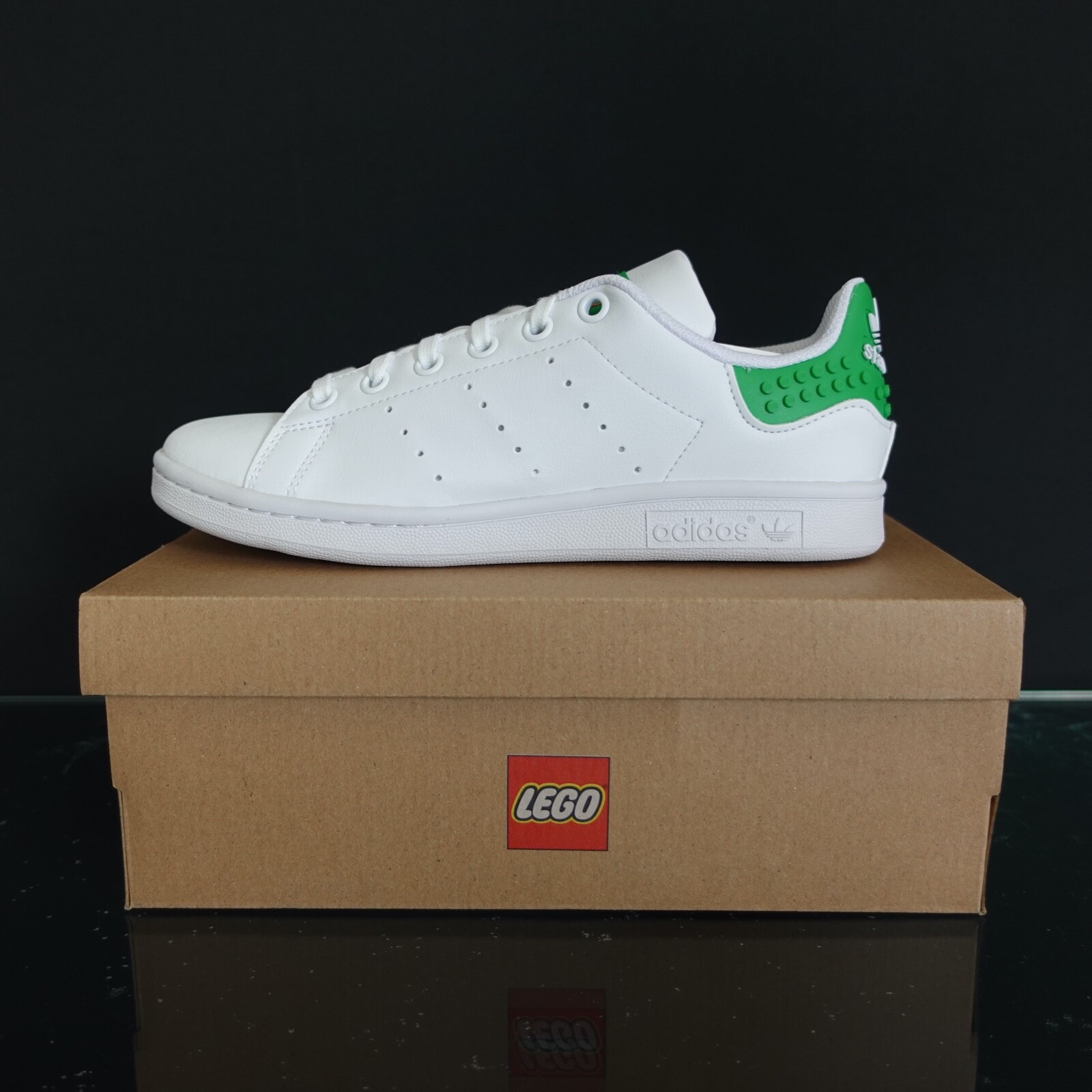 Кроссовки для школы Adidas LEGO Stan Smith Jr Older Big Kids белые #972