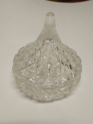 Hershey Kiss Hershey's 1994 HFC Crystal Cut Glass Candy Dish