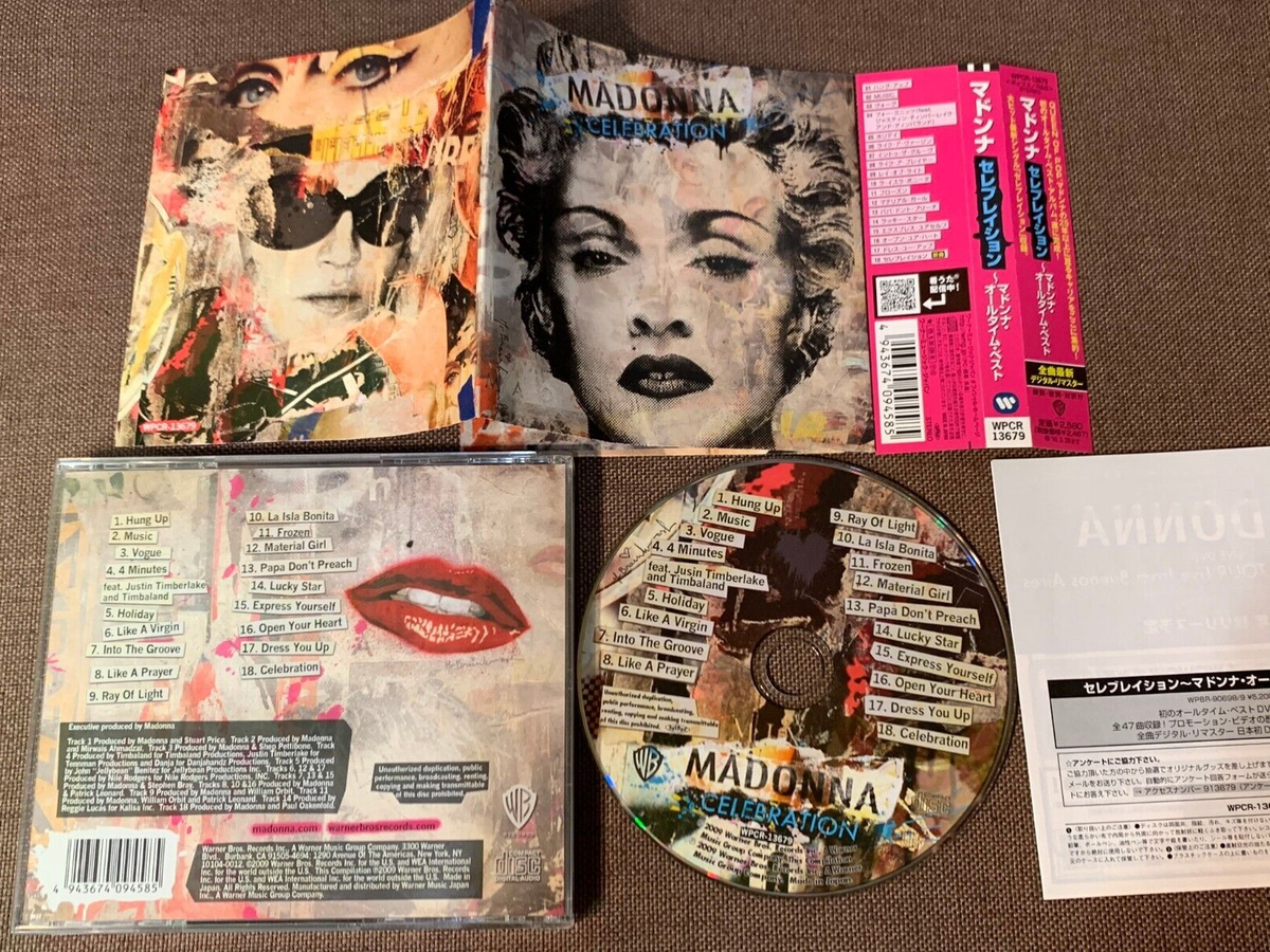 MADONNA Celebration JAPAN CD WPCR-13679 w/ OBI +BOOKLET + PS 2009 reissue FreeSH | eBay MADONNA Celebration JAPAN CD WPCR-13679 w/ OBI +BOOKLET + PS 2009 reissue FreeSH | eBay