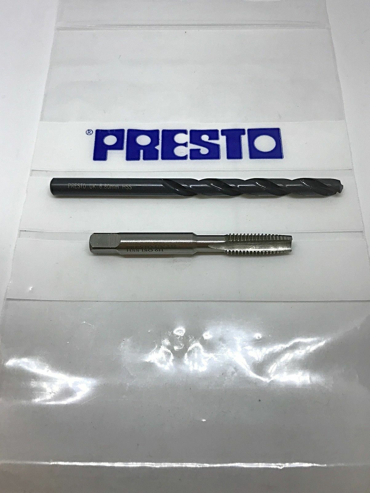Presto M6 TAPS DIE M6 X 1.0 HSS 3PC Tap Set First, Second & Plug Taps