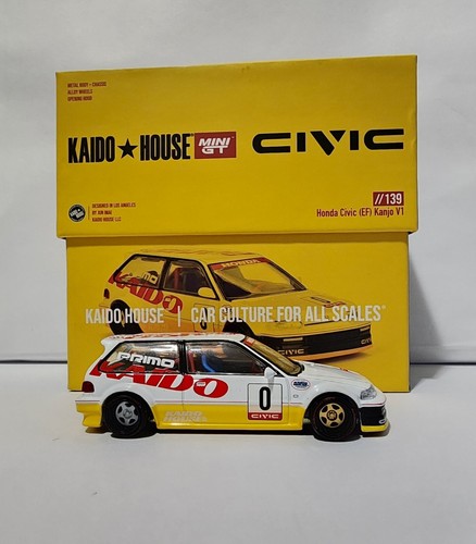 Kaido House x Mini GT 1:64 Honda Civic (EF) Kanjo V1 KHMG139 - 第 1/8 張圖片