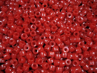 Pony Beads 2500pc Clear Transparent - 6x4mm Bulk Pack For DIY Jewelry
